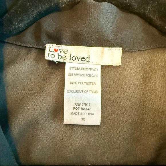 Black Sheer Blouse with Faux Fur Cuffs - Picture 6 of 8